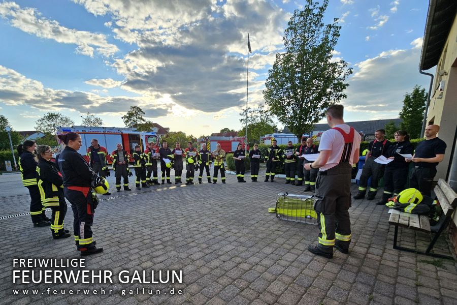 Ausbildung mit der Feuerwehr Mittenwalde